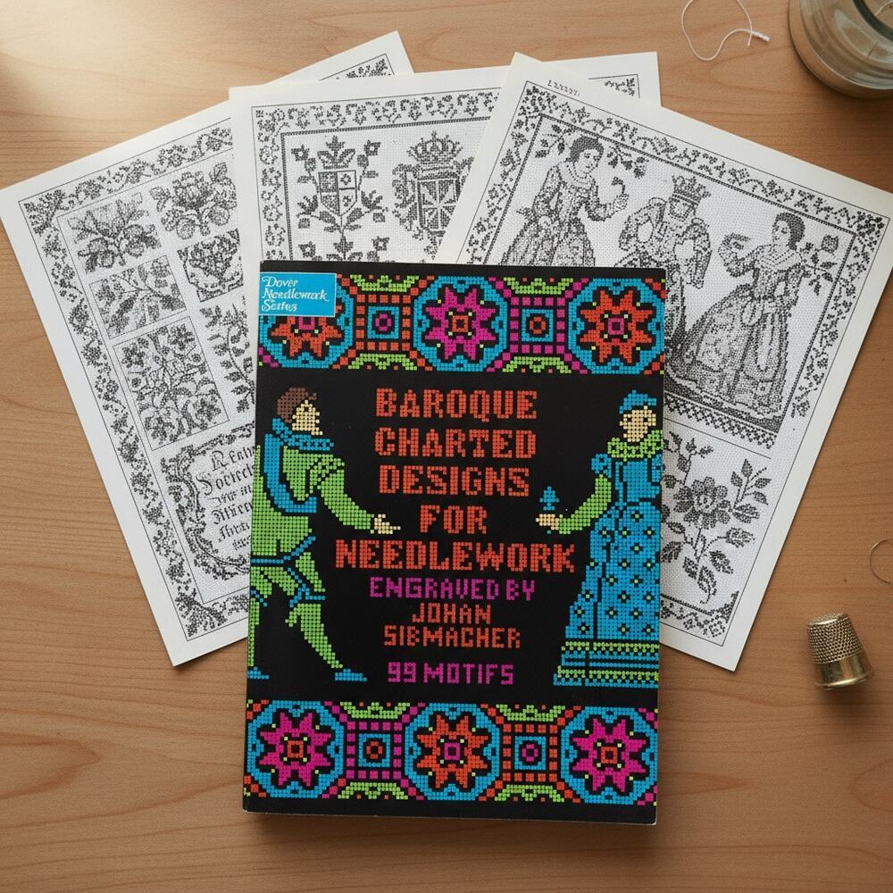 Baroque Charted Designs for Needlework by Johan S. Dover Needlework collection​